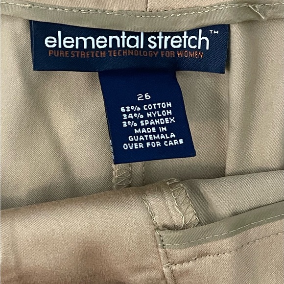 Elemental Stretch Beige Khaki Capri Pants l Size 26 l Poshmark - Picture 7 of 8